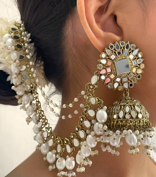 Regal Charm Jhumka with Maang Patti