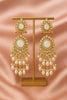 Golden Pearl Cascade Earrings