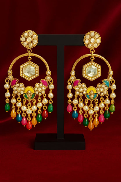 Rainbow Charm Jhumka